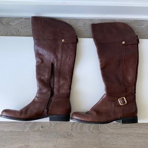 Naturalizer brown leather knee high boots
